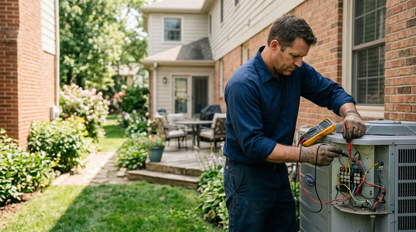 HVAC technician working near Endicott, WA